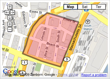 Leather District Neighborhood Map